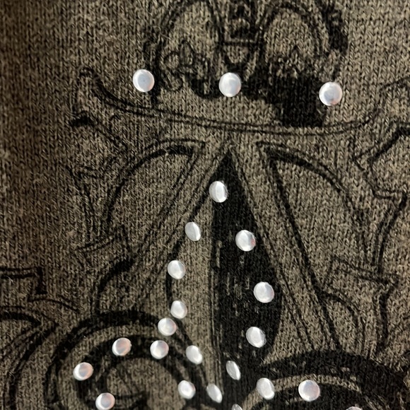 Vintage Buffalo David Bitton Sweater Army Green Large Elbow Patches EUC - Picture 8 of 12